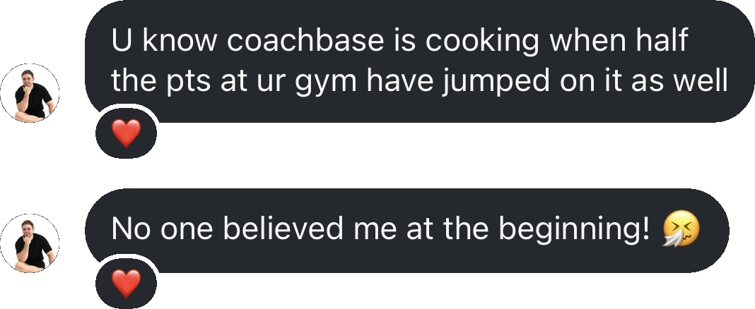Coach testimonial: know coachbase cooking when half pts