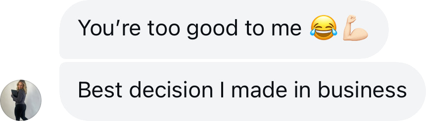 Coach testimonial: re too good best decision made