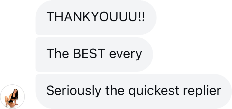 Coach testimonial: thankyouuuu best every seriously quickest replie