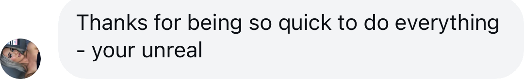 Coach testimonial: thanks being quick do everything re