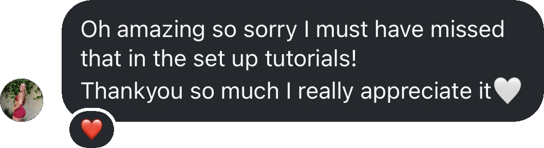 Coach testimonial: oh amazing thankyou really appreciate