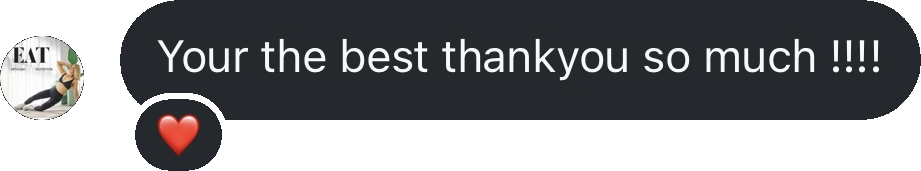 Coach testimonial: EAT best thankyou