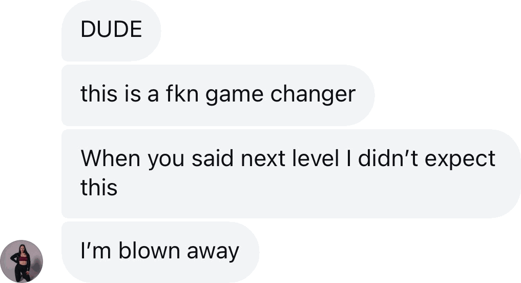 Coach DM: Dude, this is a game changer. I'm blown away