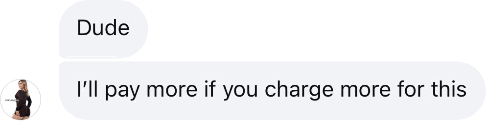 Coach DM: I'll pay more if you charge more for this