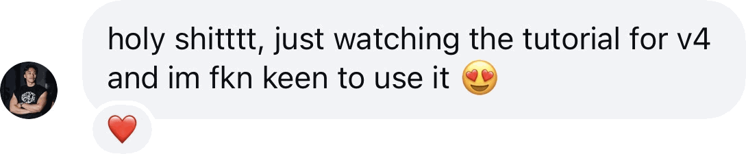 Coach DM: Just watching the tutorial for v4 and I'm keen to use it