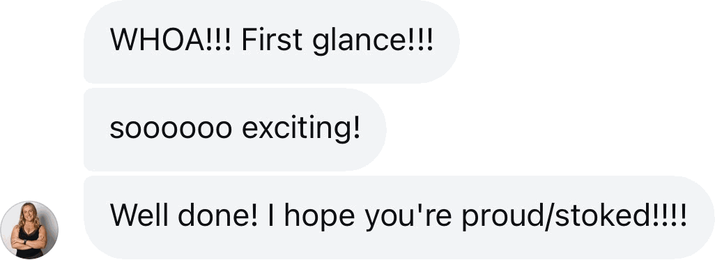 Coach DM: Whoa, first glance, so exciting! Well done
